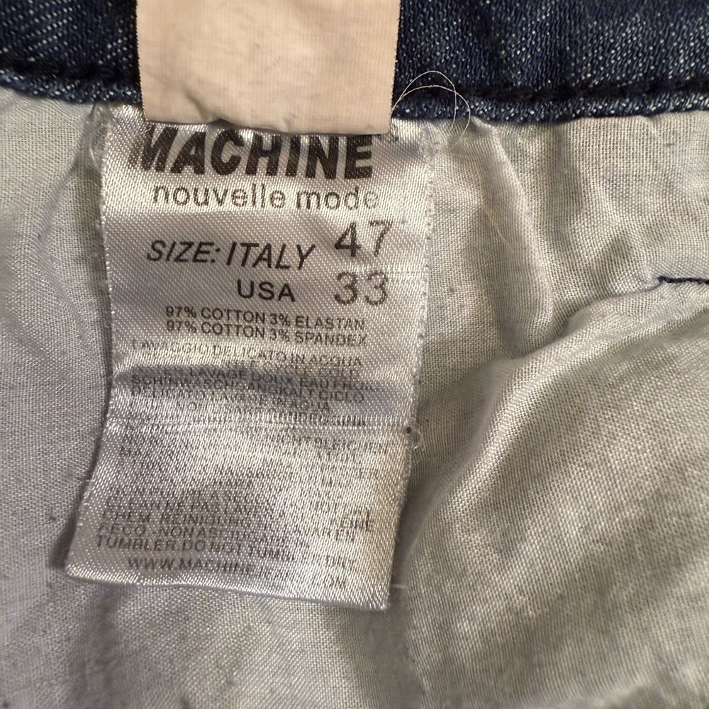 Machine Men's Ripped Blue Slim Jeans - Picture 6 of 6